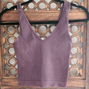 Nikibiki Ribbed Crop Top- S/M